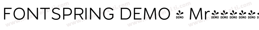 FONTSPRING DEMO - Mr字体转换